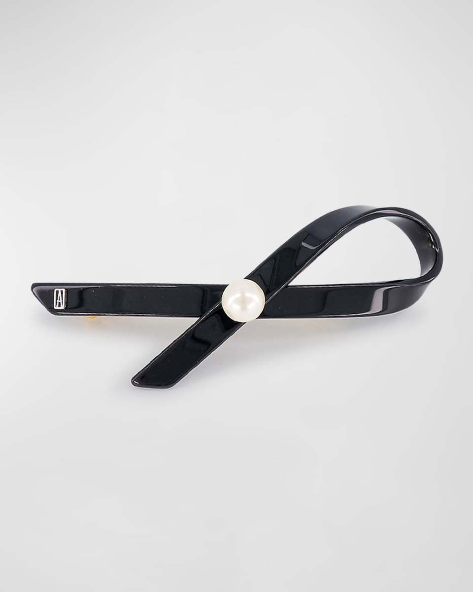 Pearly Ribbon Barrette
